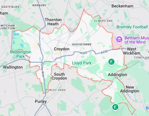 croydon google maps
